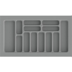 Resim 86x49 Cm Çekmece Içi Kaşıklık Gri 78,5x40 Cm Kadar Kesilebilir Kesim Yapılır Gri 