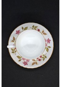 Resim Royal Stafford Fragrance Bone China Vintage Çay Fincanı 2 Parça 210 Ml Kırmızı-yeşil 
