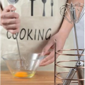 Resim Paslanmaz Çelik Yaylı El Çırpıcısı, Yarı Otomatik 