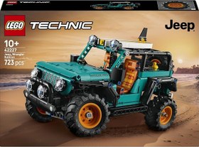 Resim LEGO Technic Jeep Wrangler Rubicon SUV 42227-10 Yaş ve Üzeri Çocuklar için Oyuncak Lastik Ördek ve Çıkarılabilir Sörf Tahtası Aksesuarı İçeren Yaratıcı Oyuncak Yapım Seti, Hediye Fikri (723 Parça) 