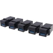 Resim Prettyia 5 Paket USB 3.0 Tipi Kadın Adaptör Kuplör Değiştirici Bağlayıcı 
