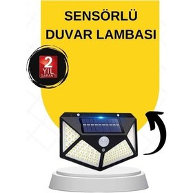 Resim Güneş Enerjili Bahçe Lambası 100 Led Bahçe Lambası Bahçe Aydınlatma 54213806 