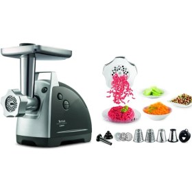 Resim Tefal HV8 Pro 2200 Watt Paslanmaz Çelik Kıyma Makinesi 