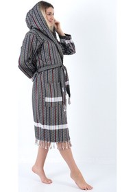 Resim Sunaz Peştemal Bornoz Siyah 