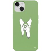 Resim iPhone 15 Plus Kravat Telefon Kılıfı 