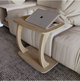 Resim Mobico Varyo Laptop Sehpası, C Ayaklı Orta Sehpa, Yemek Yeme Sehpası 