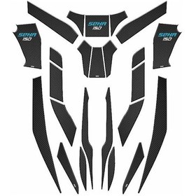 Resim Kanuni Seha 150 2022 - 2024 Uyumlu 24 Parça Tank Pad Set 003 Çok Renkli 