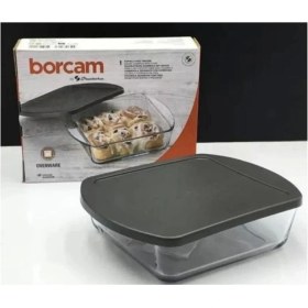 Resim Paşabahçe Gri Kapaklı Kare Borcam 2000CC 