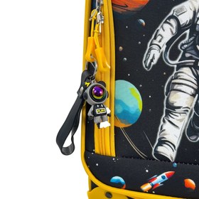 Resim Astronot Desenli 4 Tekerlekli Çocuk Valizi, Eğlenceli Seyahat Arkadaşı - Astronot Desenli 