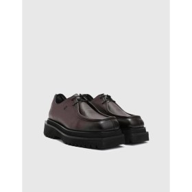 Resim İLVİ Reus Hakiki Floter Deri Erkek Bordo Oxford Ayakkabı 