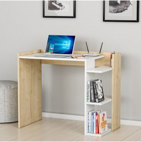 Resim lagomood Ruby Çalışma Masası Beyaz Meşe 