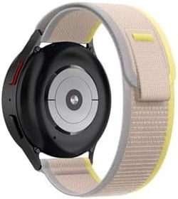 Resim Huawei Watch GT3 42 mm ile Uyumlu Kordon 20 mm Trail Loop Kayış Bej Sarı 