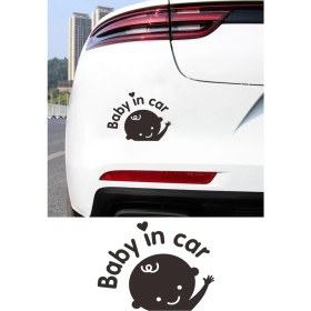 Resim Mıgnatıs Bebek Var Resmi Oto Araba Cam Sticker Çıkartma Bilgisayarlar,kamyonlar, Motosikletler Için 