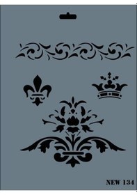 Resim Mey İthalat Rich New Seri N-134 Stencil 35x25 Cm Siyah 