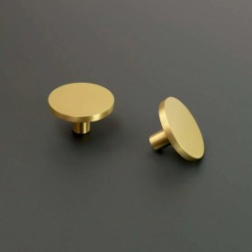 Resim Luxuryxarch Quinn Mat Altın - Gold Düğme Kulp 40 mm 