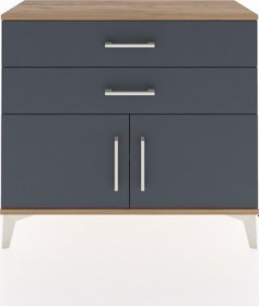 Resim Arges Şifonyer Tek Raflı 2 Çekmeceli 2 Kapaklı 88x30x80 Çam-a... Çam 