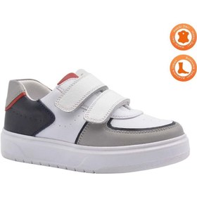 Resim kids A more Rocks Çift Cırtlı Deri Erkek Çocuk Çocuk Ayakkabı Beyaz 