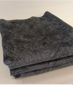 Resim Gri Süngerli Koltuk Çekyat Örtüsü Damar Desenli 