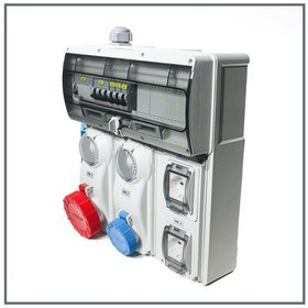 Resim Novsen Ip55 Kombinsayon Panosu 1ad. 5x32a Kilitli Priz 1ad.3x16a Kilitli Priz , 2ad. Schuko Priz 