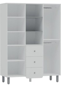 Resim Meltemkids Sweet Bear Bebek ve Çocuk Odası Raflı İki Kapılı Dolap Bear 