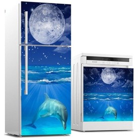 Resim Buzdolabı Ve Bulaşık Makinası Beyaz Eşya Sticker Kaplama Uyuyan Y 