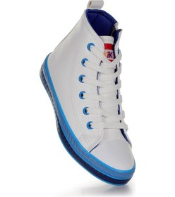 Resim Kiko Kids Pant Günlük Bağcıklı Fermuarlı Erkek Bebek Spor Ayakkabı Beyaz - Mavi Beyaz - Mavi 
