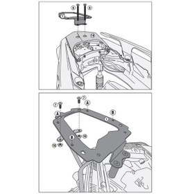 Resim Kappa Kr2136 Yamaha X-max 125-250 18-22 - X-max 300 17-22 Arka Çanta Taşıyıcı Tek Renk 