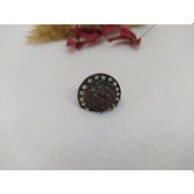 Resim Hdmarketim Kadın Yüzük Otantik Eskitme Tasarım Taşlı Füme Renk Y N11.6907 Çok Renkli 