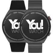 Resim You Watch R13-AR130 You Smart Black Metal & Black Silicon Unisex Kol Saati 