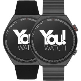 Resim You Watch R13-AR130 You Smart Black Metal & Black Silicon Unisex Kol Saati 