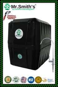 Resim Mr.Smith's HOME CONCEPT SİYAH Kompozit Filtreli ( Multimineral-dublealkali-coconut )90 Gpd Su Arıtma Cihazı 