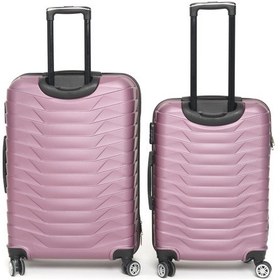 Resim Gbag Krios Abs 2li Valiz Seti Orta Ve Kabin Boy Bavul Gül Kurusu Gülkurusu 