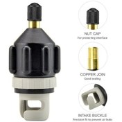 Resim Novahub Yüksek Kaliteli Pirinç Ve Kauçuk Pompa Adaptörü - Pratik Ve Taşınabilir Şişirme Aleti 