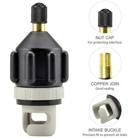 Resim Novahub Yüksek Kaliteli Pirinç Ve Kauçuk Pompa Adaptörü - Pratik Ve Taşınabilir Şişirme Aleti 