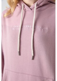 Resim Tommy Life Gül Kurusu Kapüşonlu Kanguru Cep Oversize Lastik Paça Kadın Eşofman Takımı - 95288 Gül Kurusu 