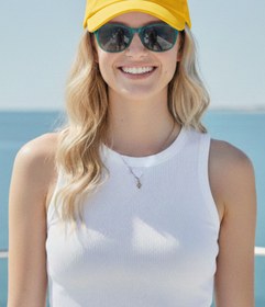 Resim Ritagarcia Unisex Ayarlanabilir Sarı Spor Basic Şapka 