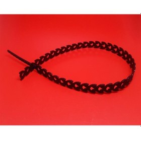 Resim Kablo Bağı Özel Esnek Plastik Kelepçe 10x300 Mm 50 Adet Siyah 