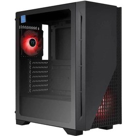 Resim Thermaltake H330 650W Kırmızı Ledli 2x120 MM Fanlı Tempered Glass Bilgisayar Kasası 