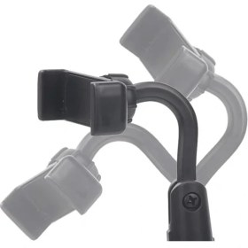 Resim AktarMobile Masa Üstü Telefon Tutucu Stand Ayarlanabilir 18 - 30 cm Yükseklik Kademeli Siyah 