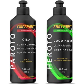 Resim Netfer 2'li Orta Pasta Cila Set - 2x500 ml 