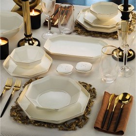 Resim Aryıldız Galia Gold 54 Parça 12 Kişilik Yemek Takımı 