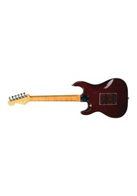 Resim Guson Superstrat Hss Elektro Gitar Quilted Orange Blue Burst 