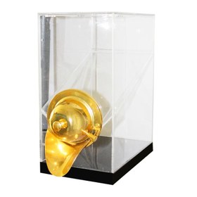 Resim Oggetti Kare Kahve Silosu, 5, Pleksi, Kapasite 4 kg, 20x25x40 cm, Gold 