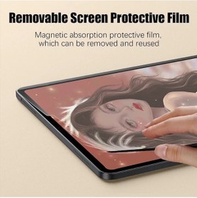Resim Samsung Uyumlu Galaxy Tab S7-s8-s9 Plus S9 Fe Plus S7 Fe Çok Kullanımlı Magnetik Paper Like Ekran Koruyucu 