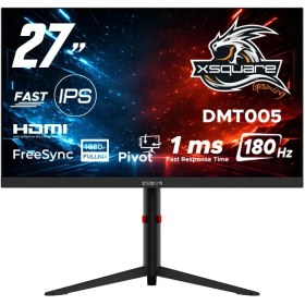 Resim Dexim 27'' 180Hz 1Ms (HDMI+DP) FreeSync Adaptive Sync Full HD Fast IPS Pivot Gaming Monitör - DMT005 