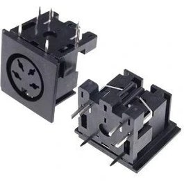 Resim Motorobit 4 Pin Dişi Dın Konnektör - Panel Tipi 