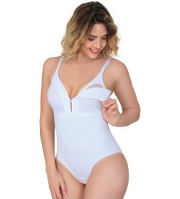 Resim Beyaz Mı Emay 2944 Sırt Destekli Badi Emzirme Korse Beyaz 