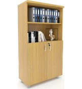 Resim Modüler Dünyası Kapaklı Kitaplık Dosya Dolabı Teak - 80X38X153 (307767170) Teak 
