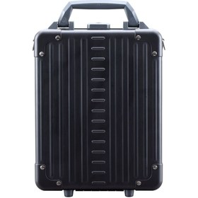 Resim Alüminyum Dikey Evrak Çantası 24 cm, Laptop Bölmeli, TSA Kilitli, Şık ve Güvenli Tasarım - Gri 