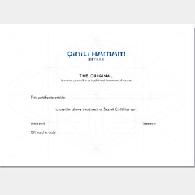 Resim "The Original" Hammam Gift Card - English 